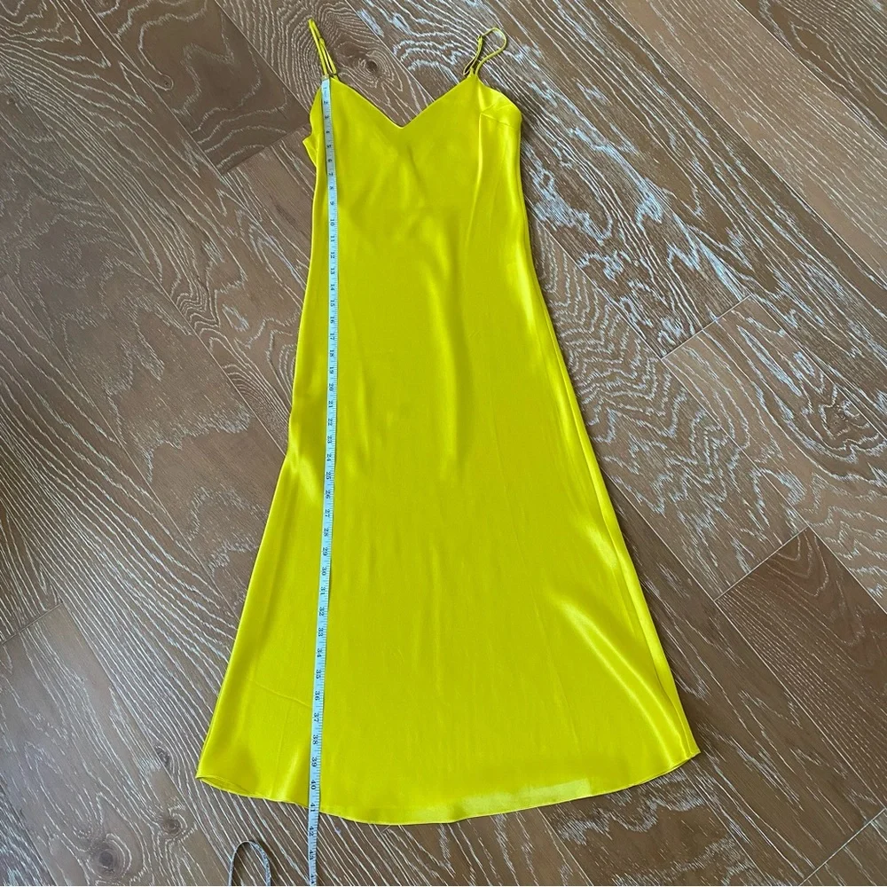 Price firm: Dannijo 100% Silk Daffodil Midi Slip Dress Size XS - Picture 10 of 12